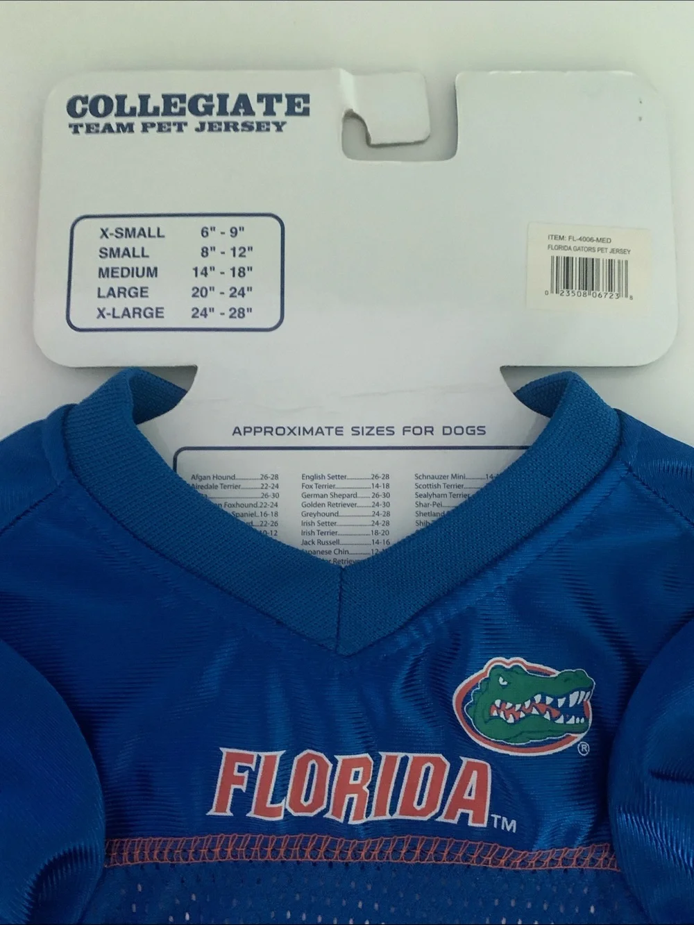 Florida Gators Blue Pet Mesh Sports Tee